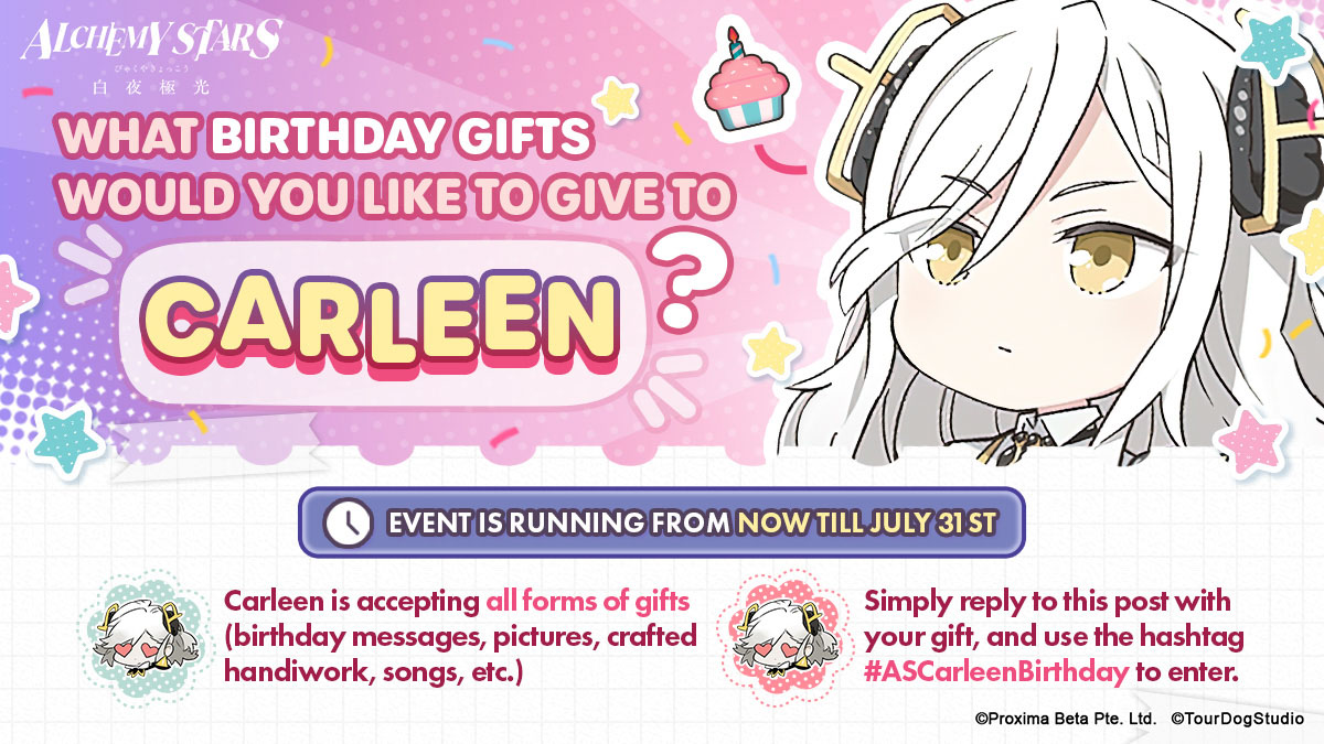 Alchemy Stars - Carleen Birthday Event Banner