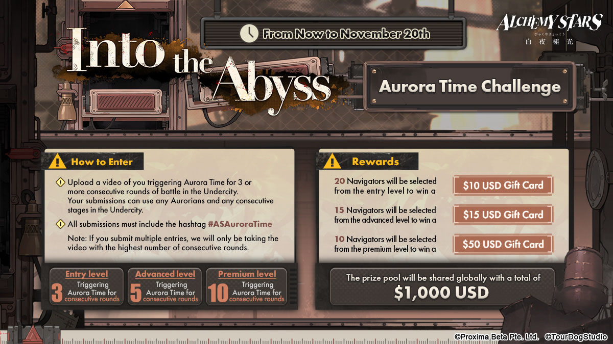 Alchemy Stars - Into the Abyss Aurora Time Challenge Event Banner_V3