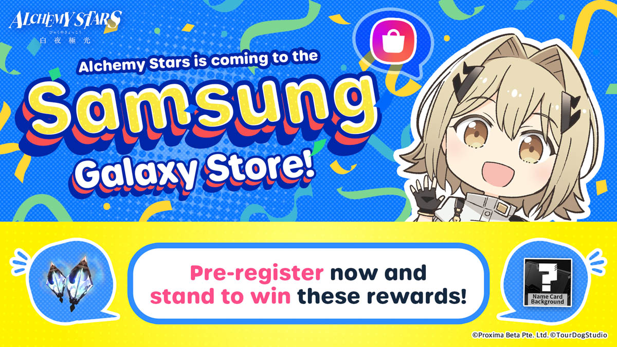 Alchemy Stars - Pre-Register on Samsung Galaxy Banner V5.1