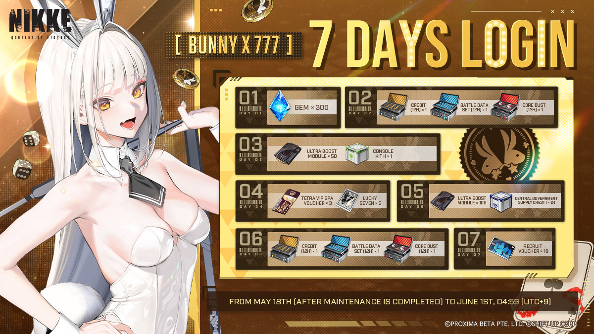 05---NIKKE---Bunny-X-777-7-Days-Login-Bonus-Banner-FINAL-BLACK-LOGO