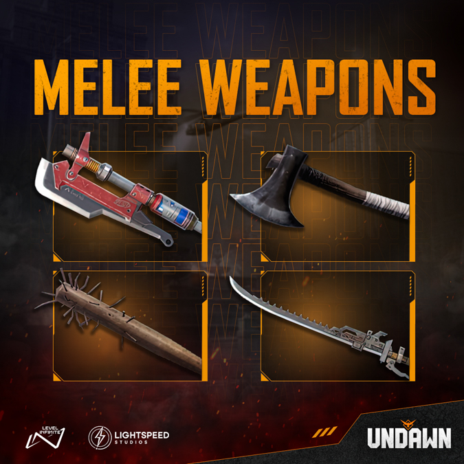 Undawn - Melee Weapons in Undawn 1200 x 1200